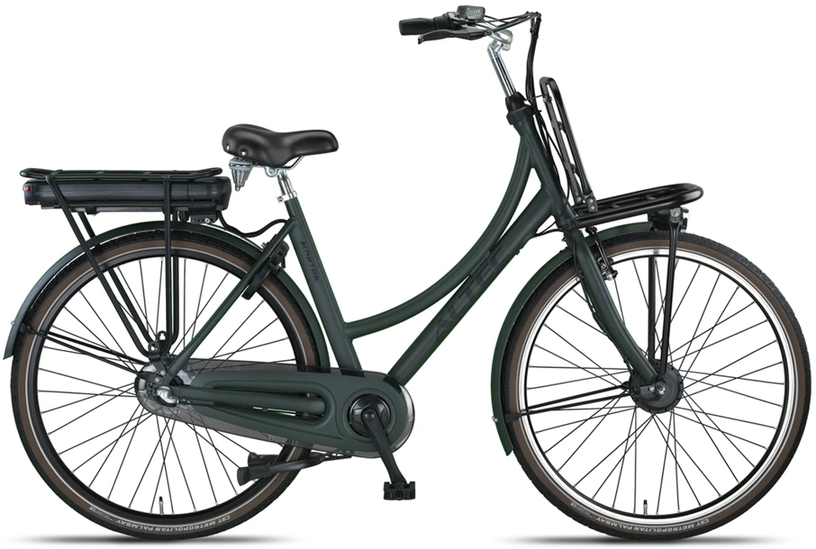 Elektrische Transportfiets Dames Lage Instap Nexus 3 Groen