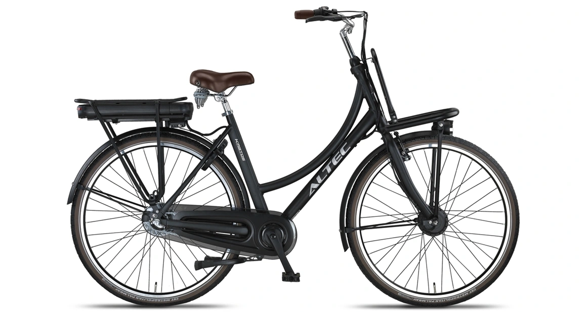 Elektrische Transportfiets Dames Lage Instap Nexus 3 Zwart