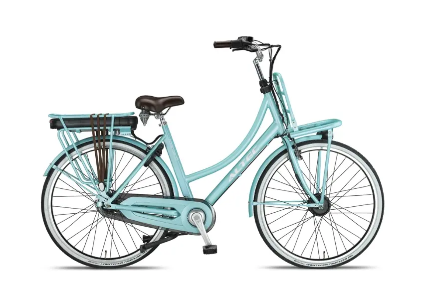Elektrische Transportfiets Dames Lage Instap Nexus 7 Turquoise