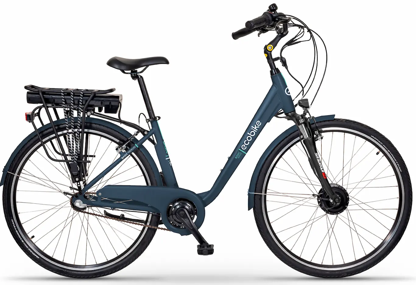 Elektrische Fiets Dames Nexus Naafversnelling 28 Inch Blauw 520Wh