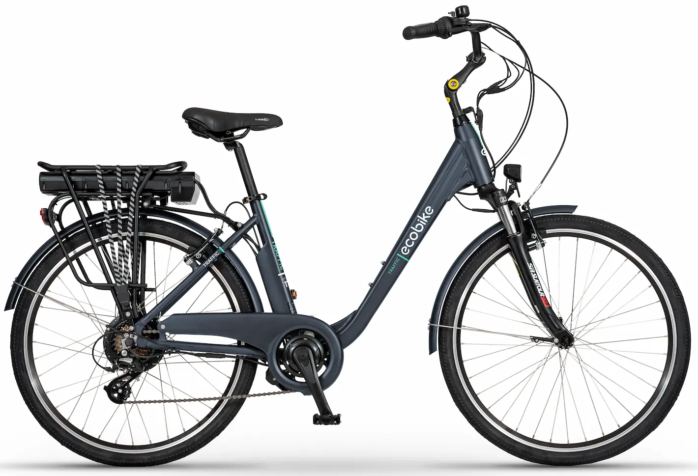 Elektrische Fiets Dames Lage Instap 26 Inch Blauw 468Wh