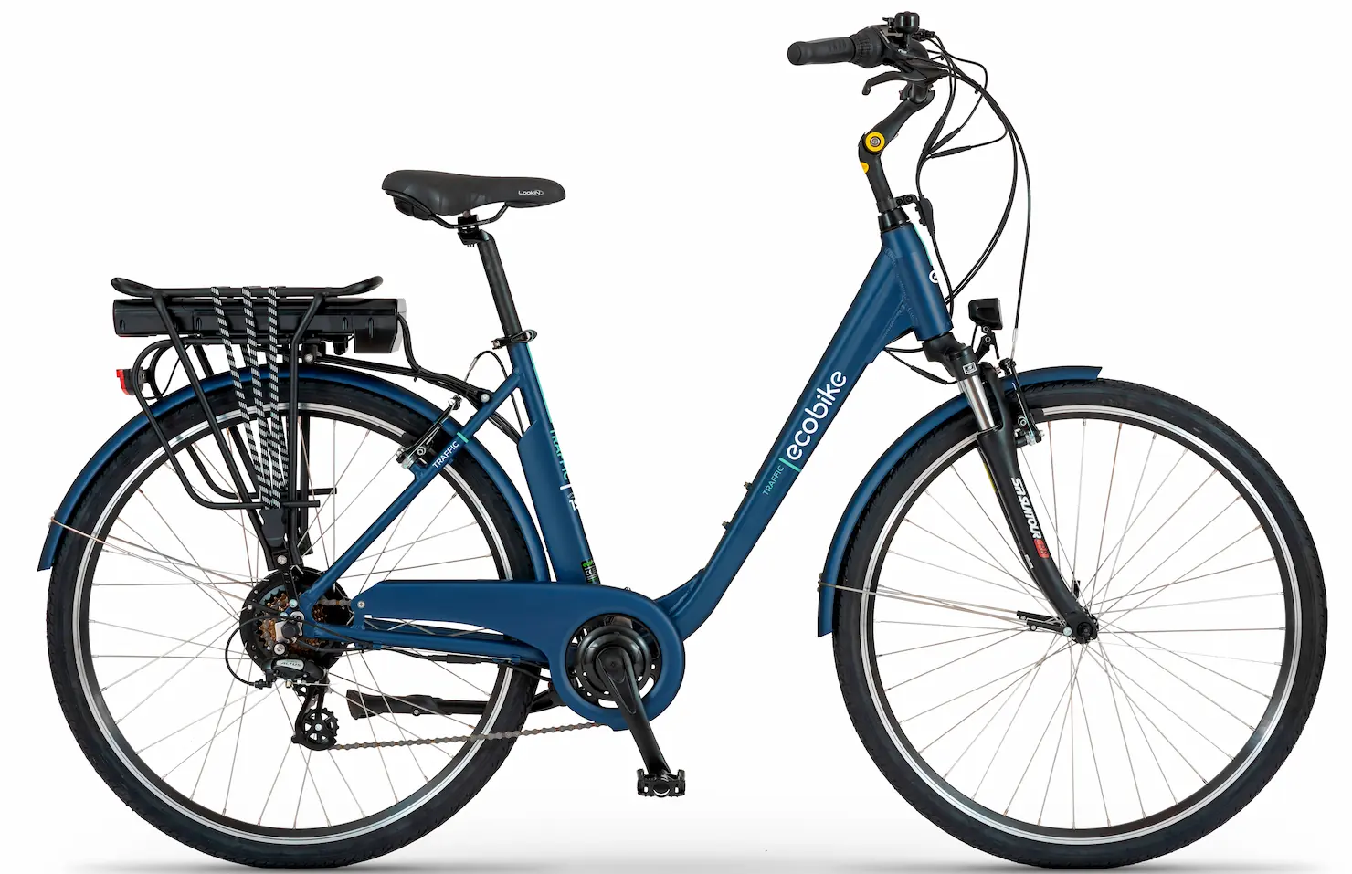 Elektrische Fiets Dames Lage Instap 28 Inch Blauw 522Wh