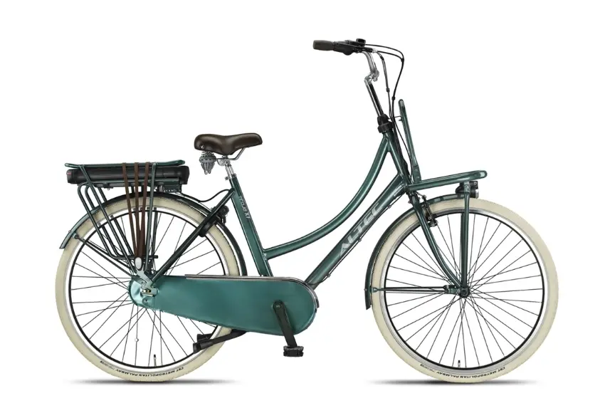 Elektrische Transportfiets Dames Middenmotor Nexus 7 Groen