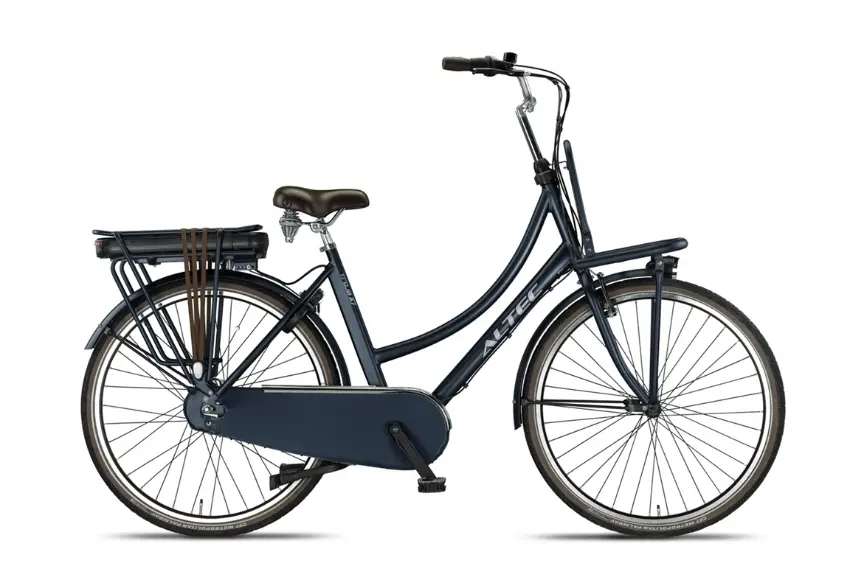 Elektrische Transportfiets Dames Middenmotor Nexus 7 Blauw