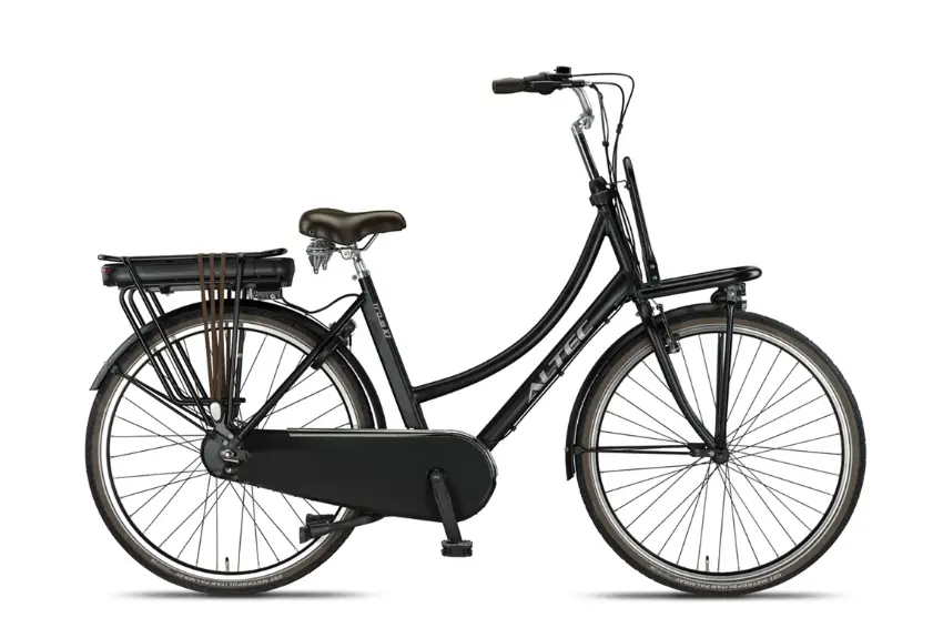 Elektrische Transportfiets Dames Middenmotor Nexus 7 Zwart