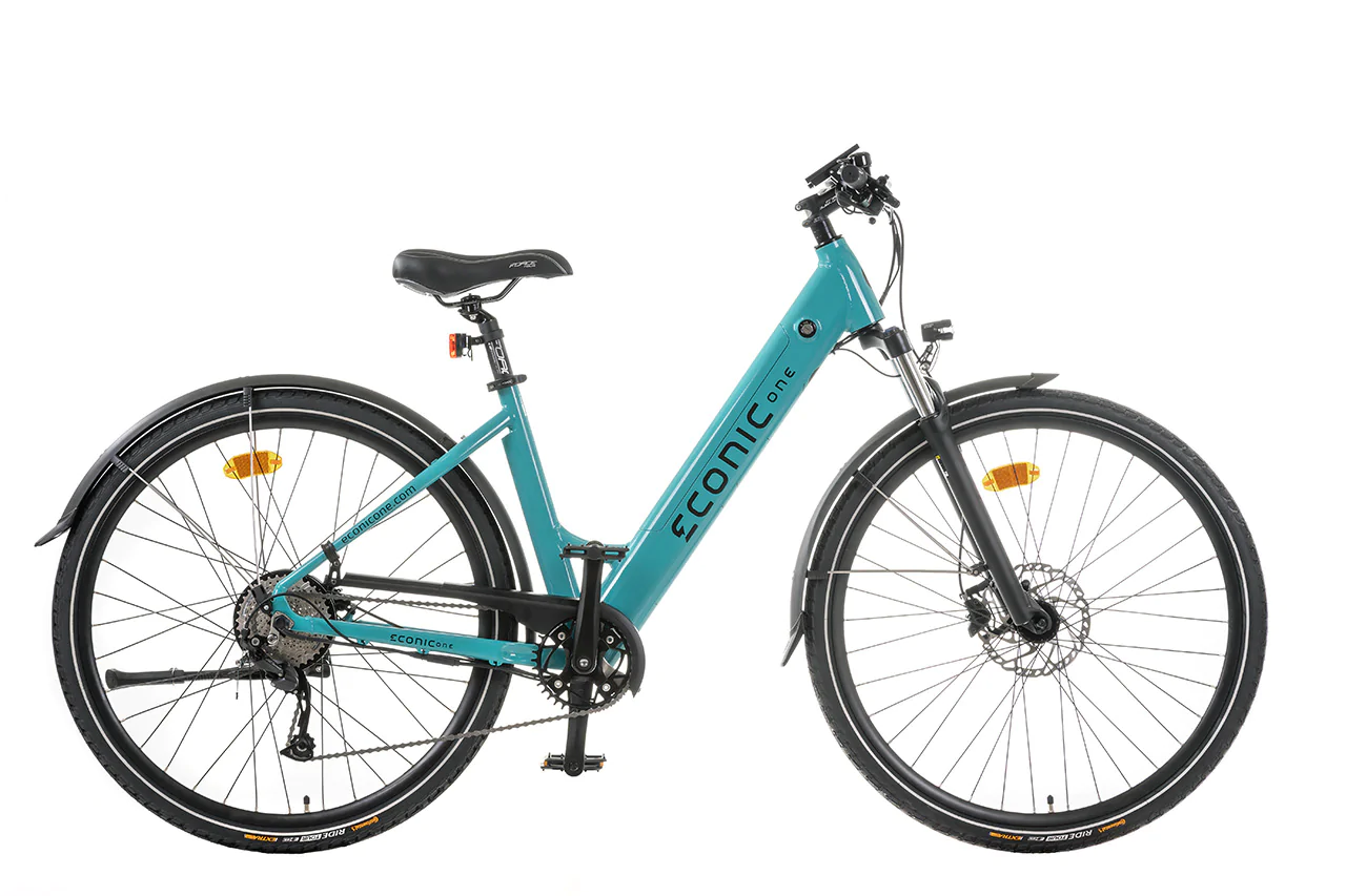 Elektrische Fiets Dames Lage Instap Econic One Comfort L 48cm Turquoise