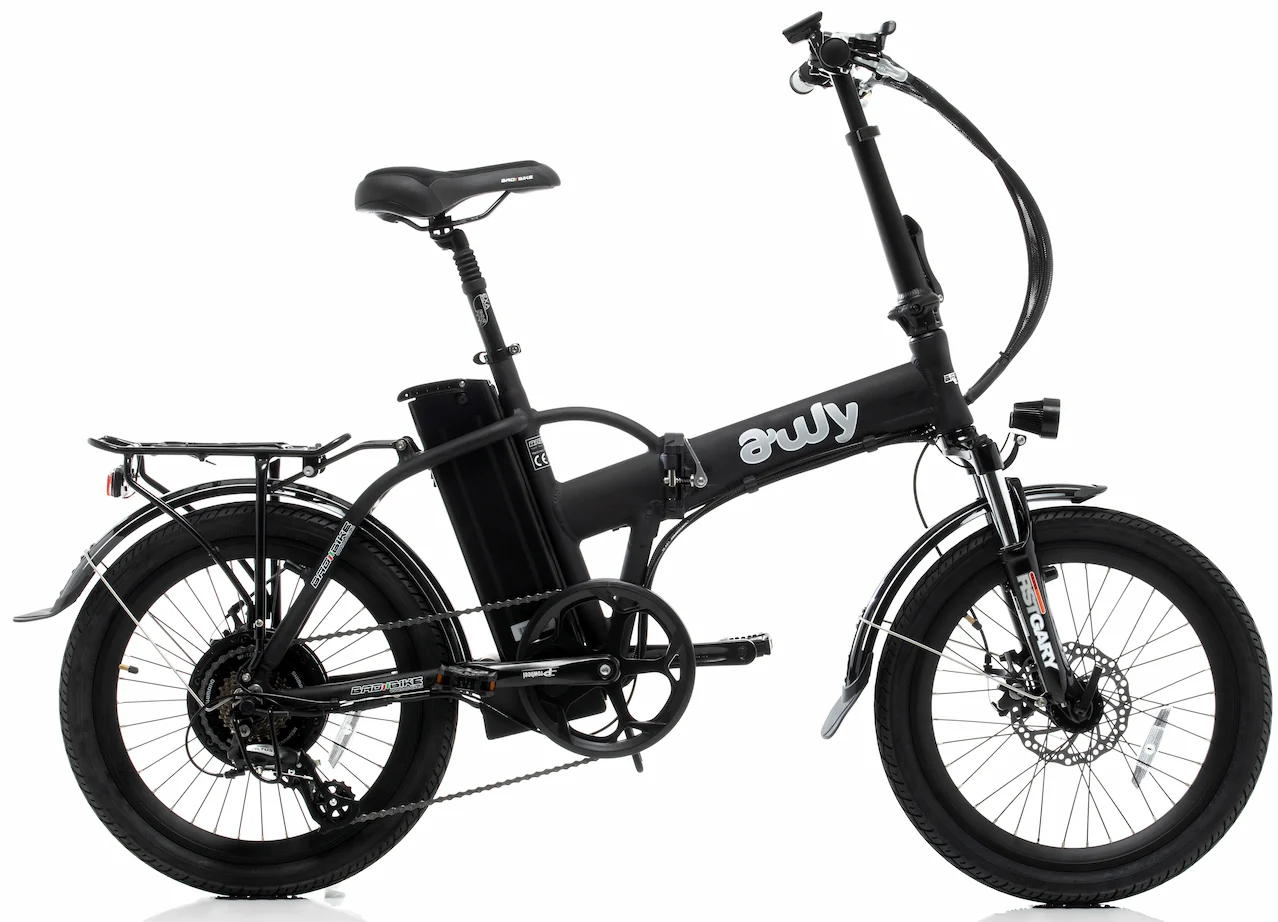 Elektrische Vouwfiets 20 Inch AWY 250W Zwart