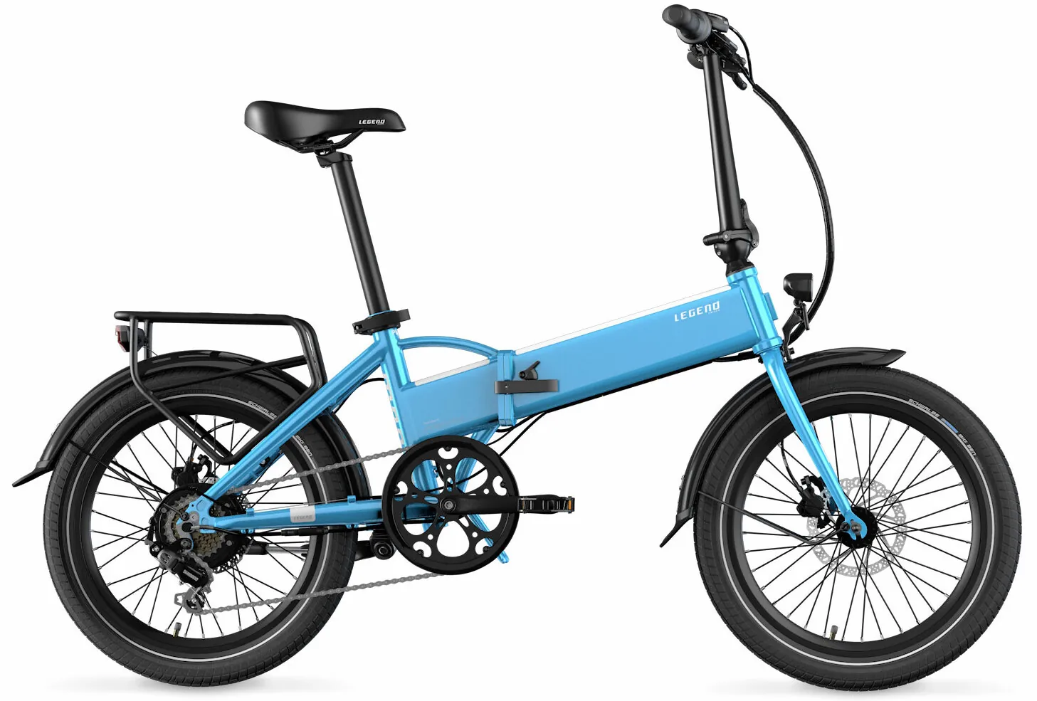 Elektrische Vouwfiets 20 Inch Bluetooth Legend Monza 14ah Blauw