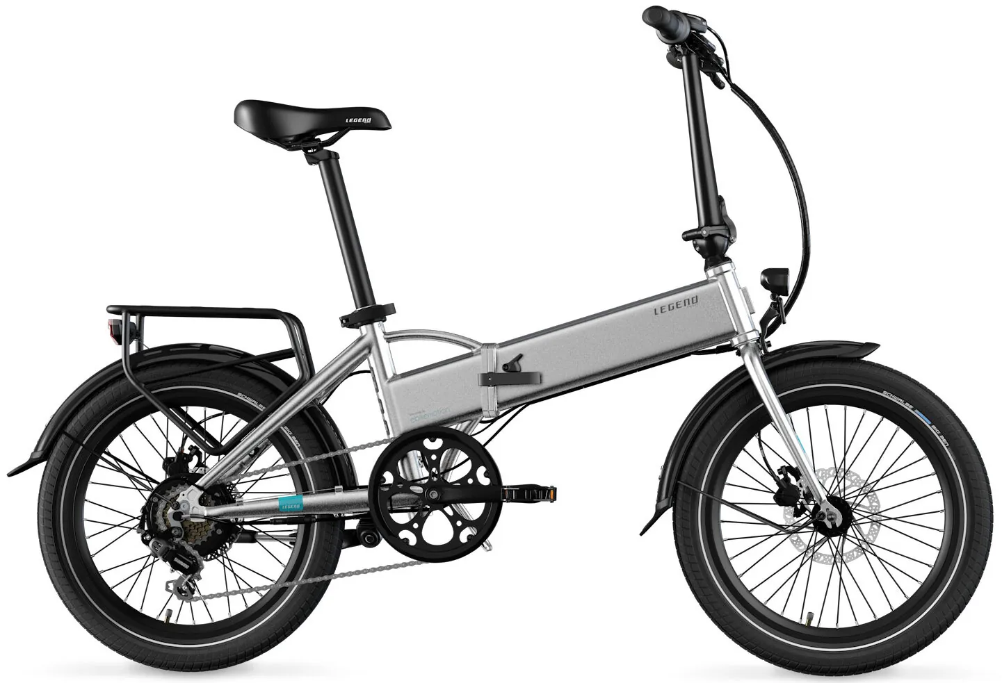 Elektrische Vouwfiets 20 Inch Bluetooth Legend Monza 14ah Grijs