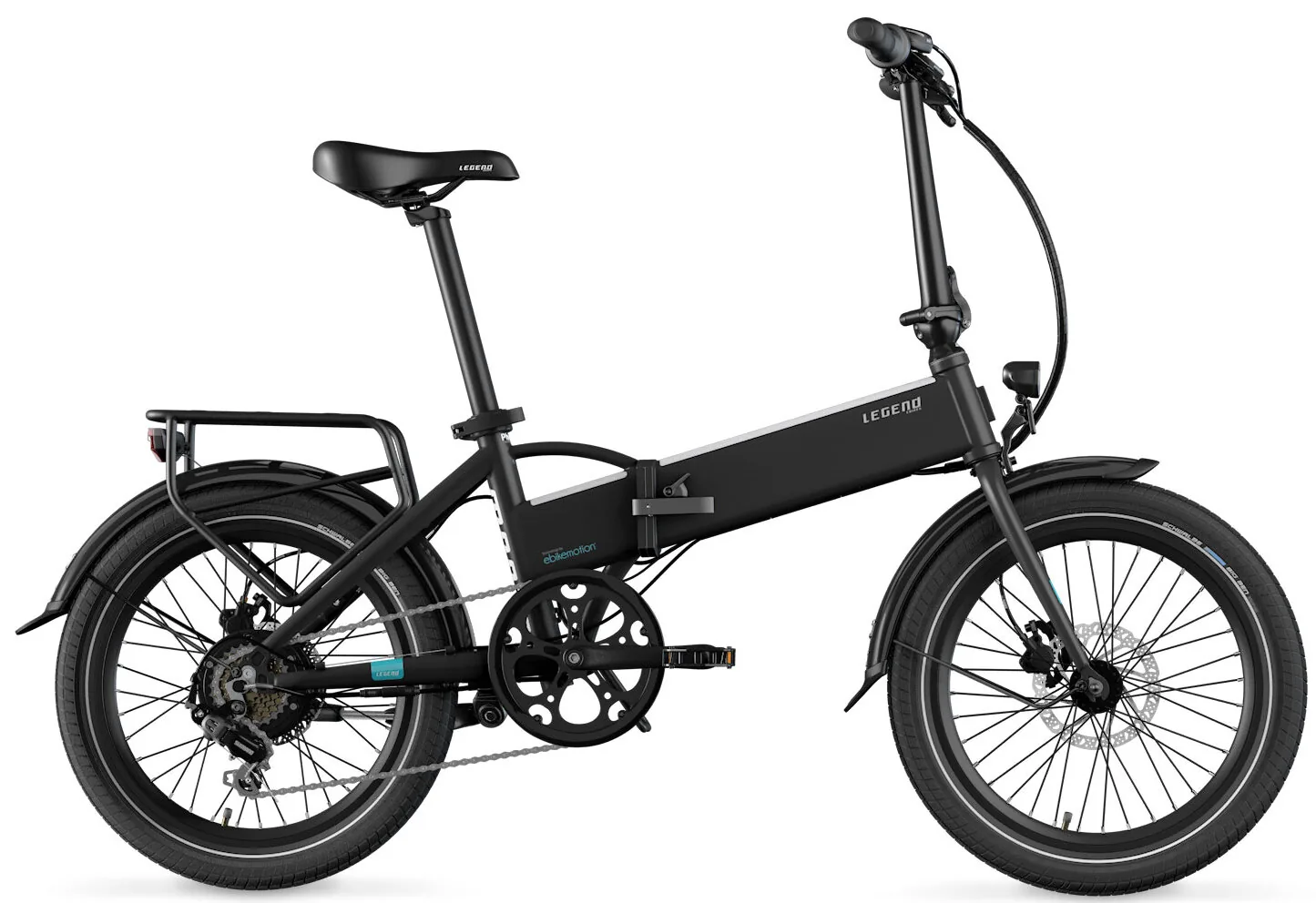 Elektrische Vouwfiets 20 Inch Bluetooth Legend Monza 14ah Zwart