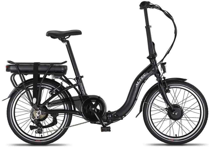 Elektrische Vouwfiets lage instap 20 Inch Comfort 518Wh Zwart