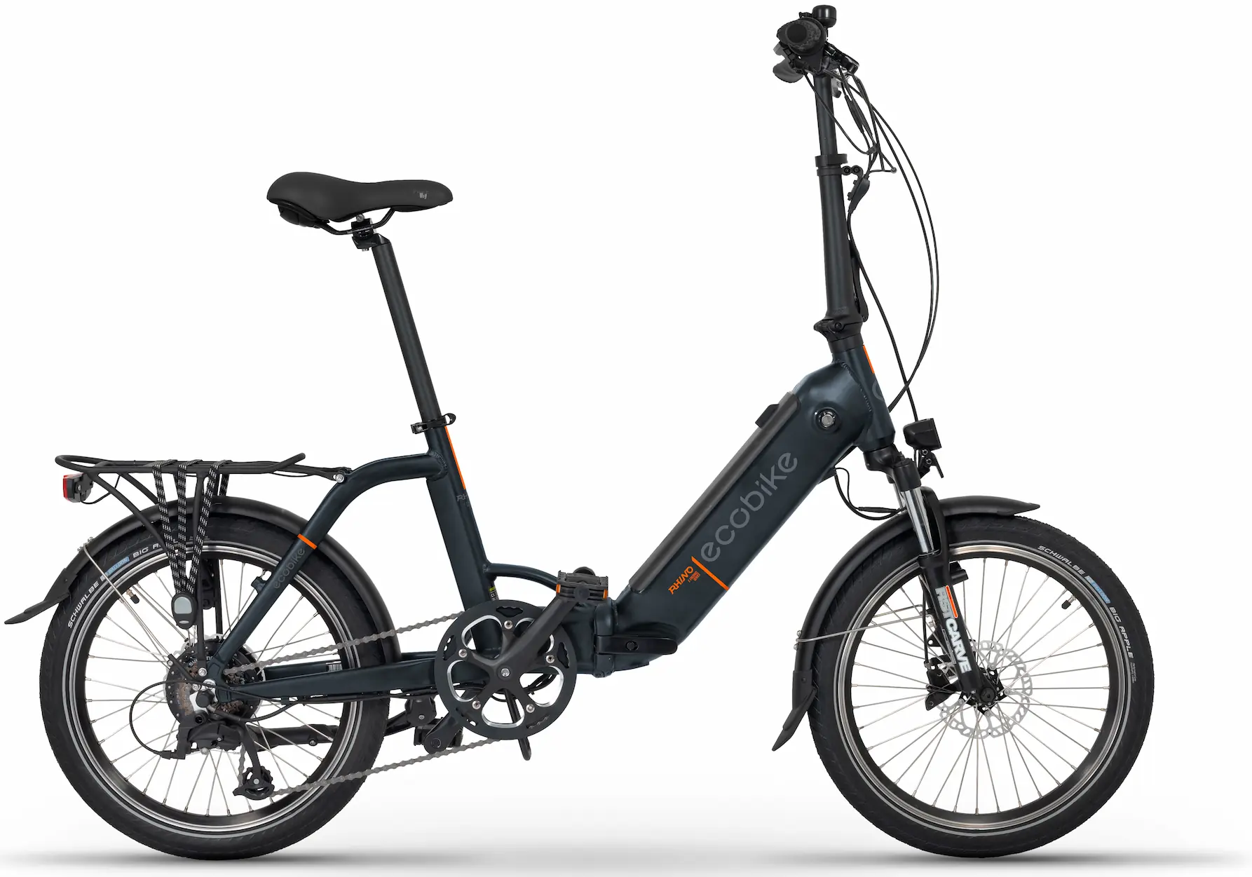 Elektrische Vouwfiets 20 Inch Lage Instap Ecobike Rhino Zwart 576Wh