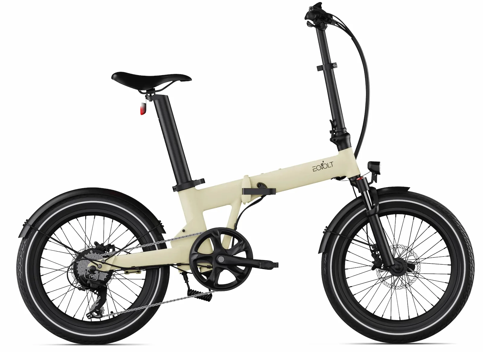 Elektrische Vouwfiets 20 Inch lichtgewicht 19kg Eovolt Afternoon Goud
