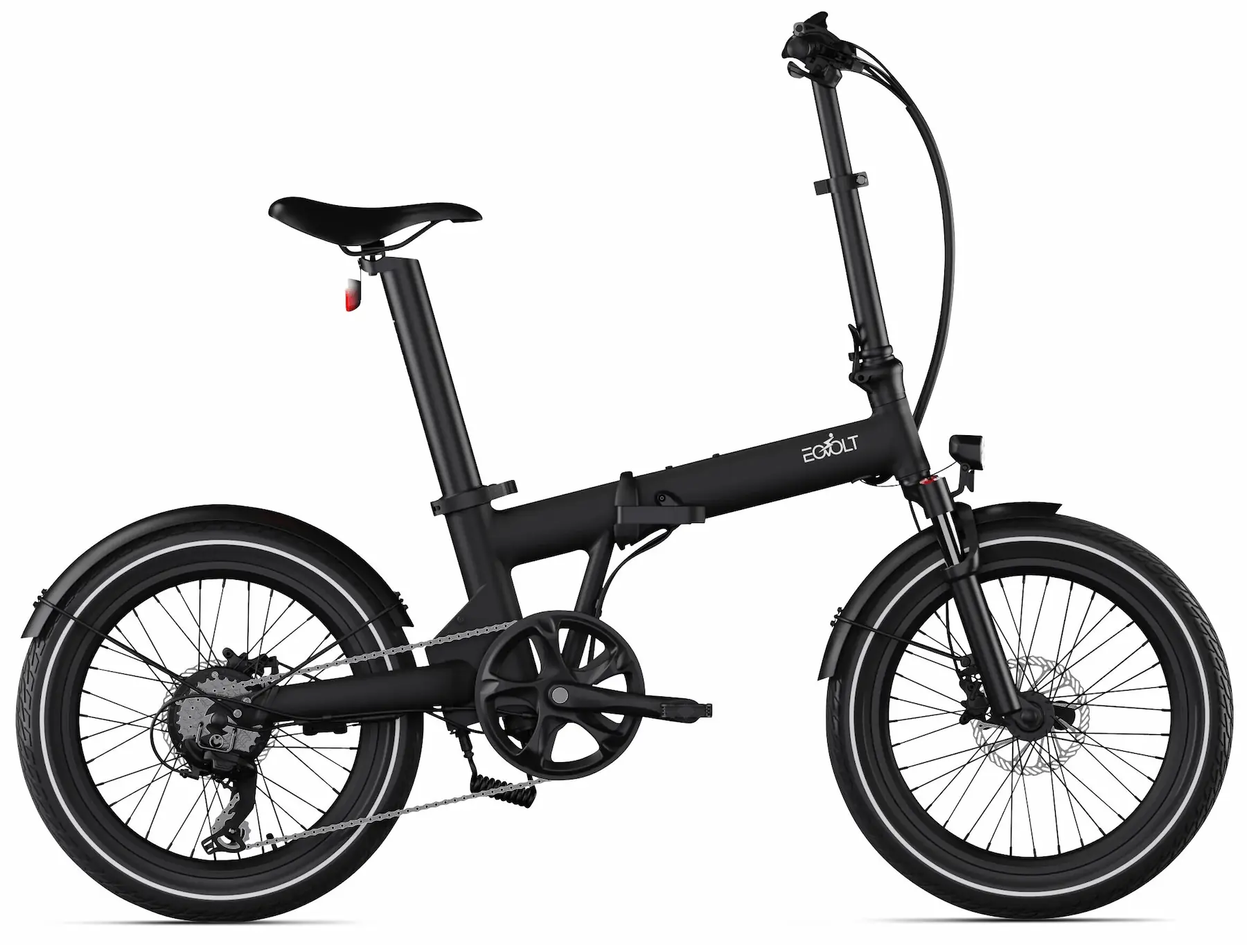 Elektrische Vouwfiets 20 Inch lichtgewicht 19kg Eovolt Afternoon Zwart