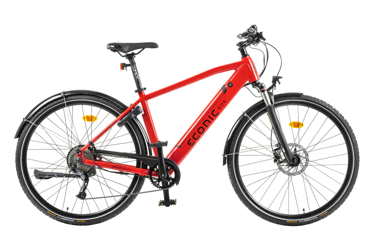 Elektrische Fiets Heren 28 Inch Econic One Urban Smart XL 52cm Rood