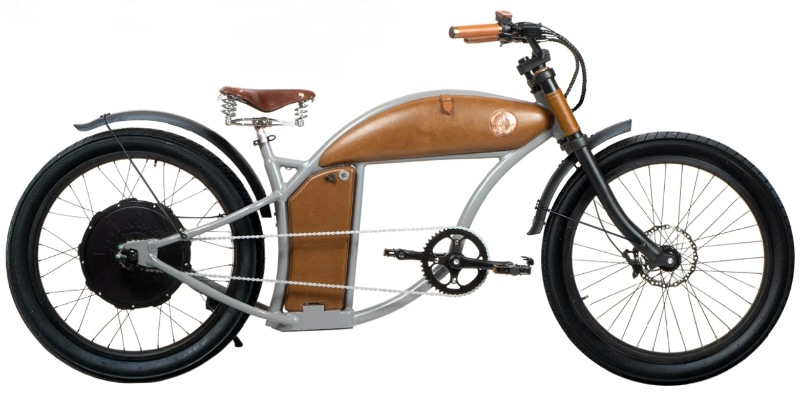 Rayvolt Cruzer Speed Pedelec Chopper Fiets 45km/u 24 Inch grijs M 1100Wh