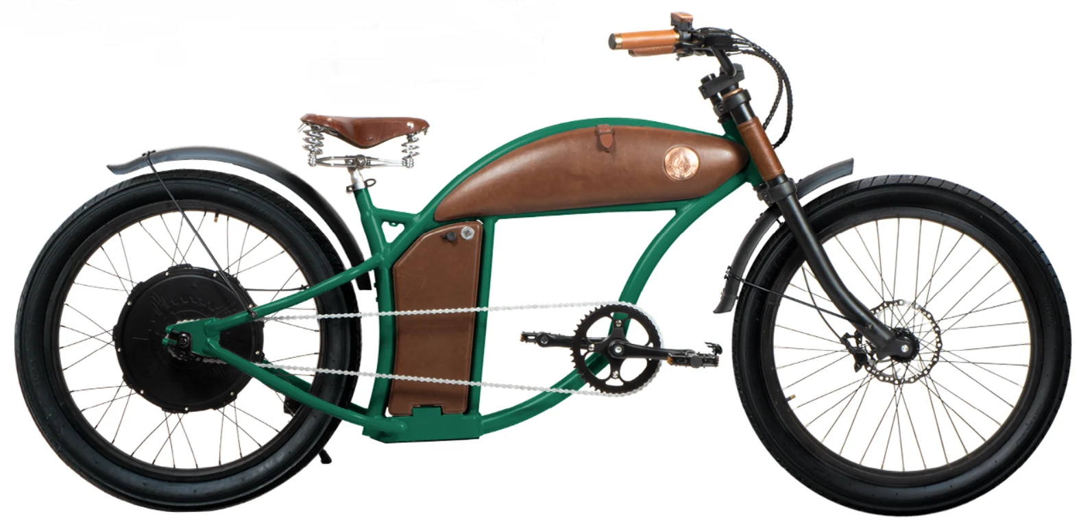 Rayvolt Cruzer Speed Pedelec Chopper Fiets 45km/u groen L 1100Wh