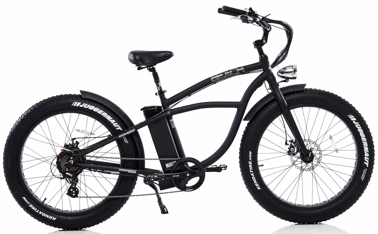 Elektrische Fatbike Beach Cruiser 26 Inch Bad Bike 250W Zwart