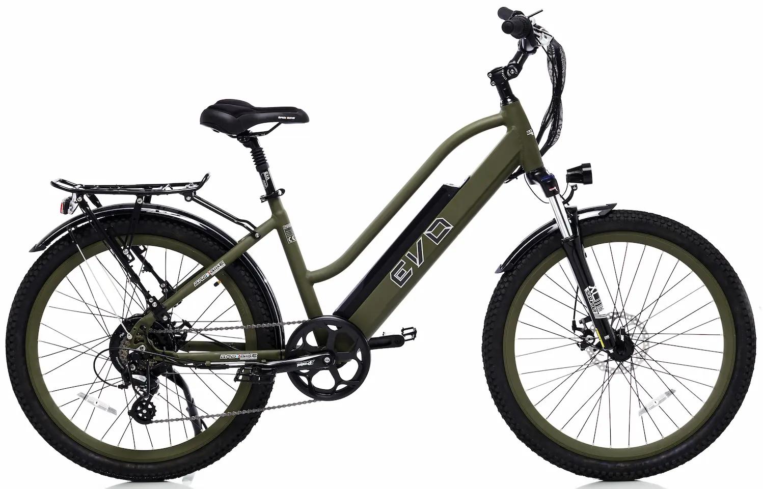 Sportieve Elektrische Fiets Dames 26 Inch EVO 250W Groen