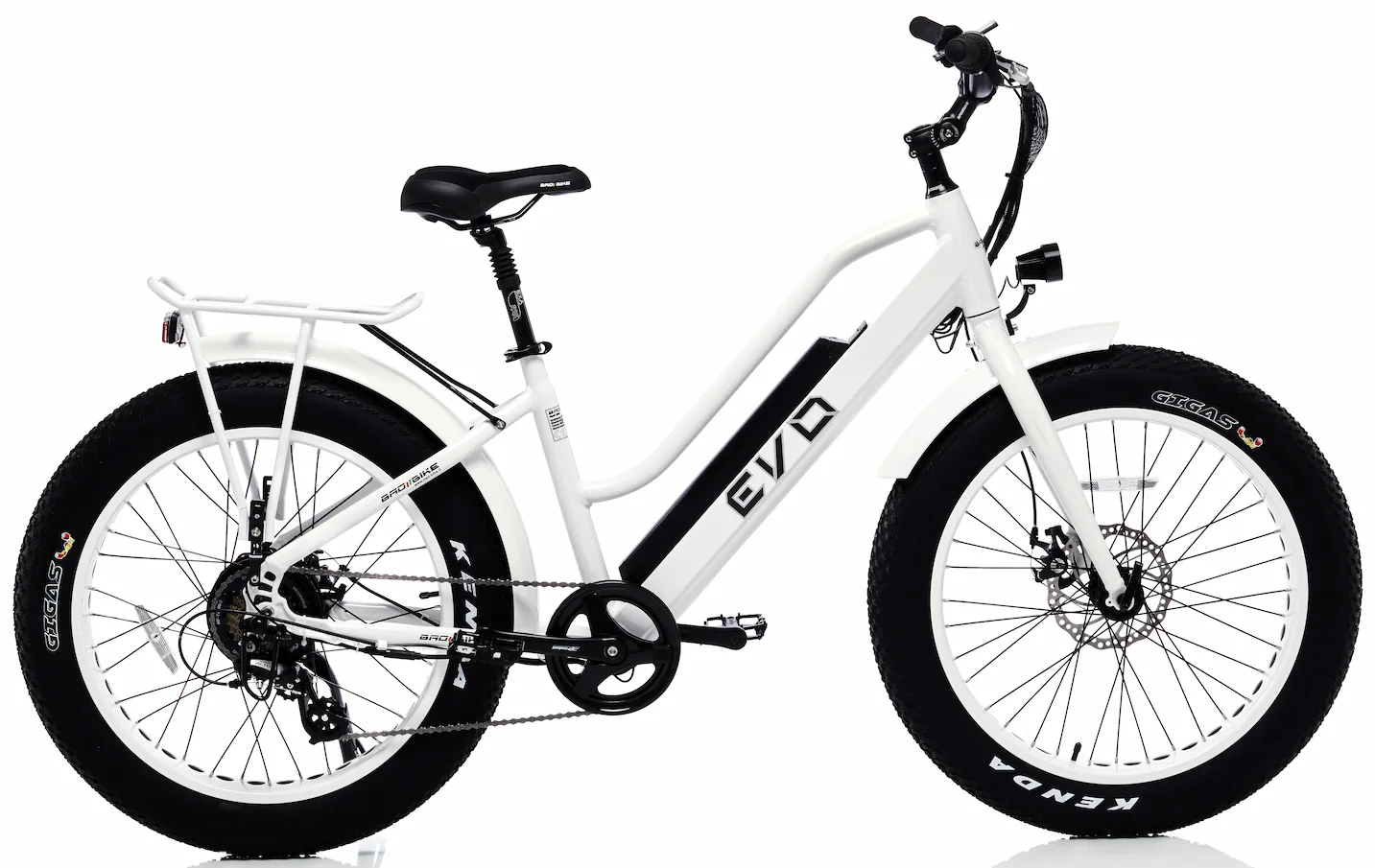 Elektrische Fatbike Speed Pedelec met lage instap 24 Inch EVO 500W Wit