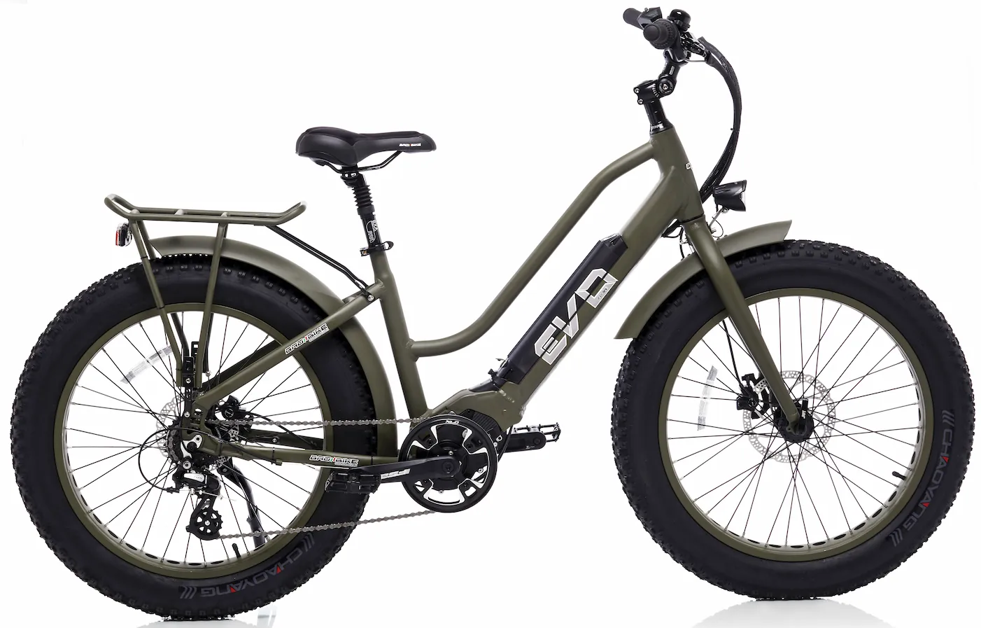 Elektrische Fatbike Dames Fiets Middenmotor 24 Inch Polini 250W Groen