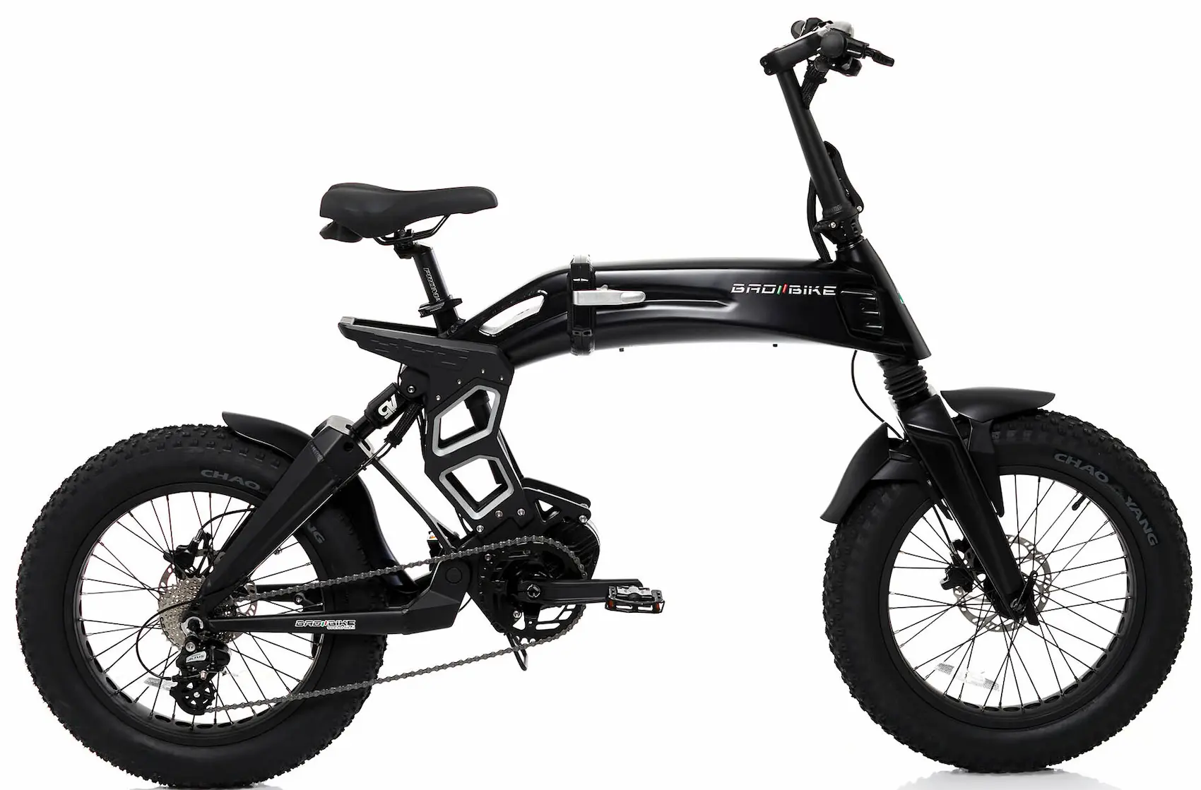 Elektrische Fatbike Vouwfiets Middenmotor Bad Bike 250W Groen