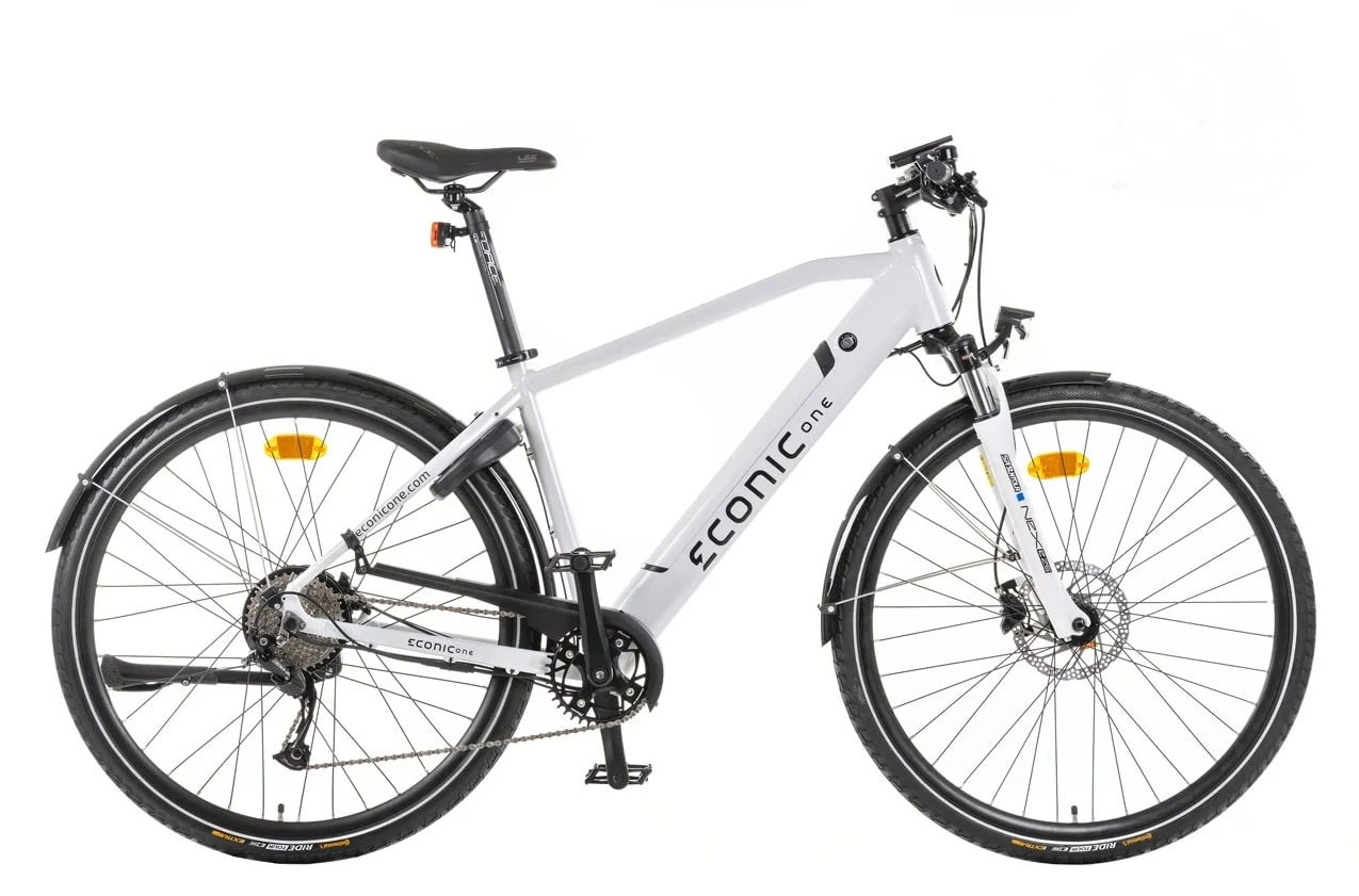 Elektrische Fiets Heren 28 Inch Econic One Urban Smart L 48cm Wit