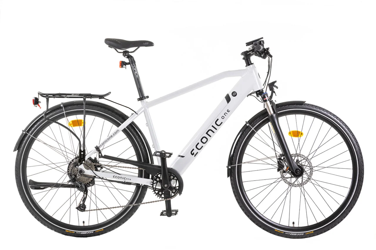 Elektrische Fiets Heren 28 Inch Econic One Urban M 44cm Wit