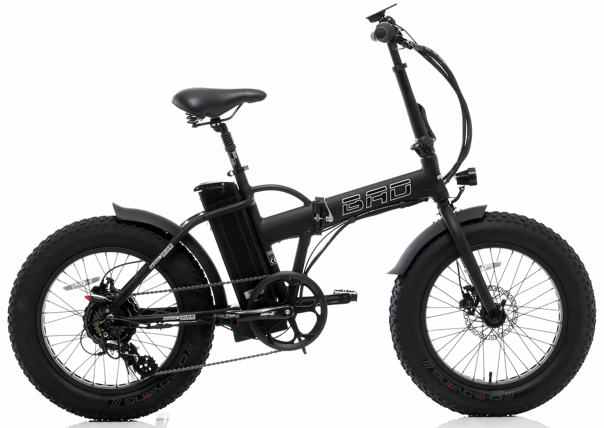 Elektrische Fatbike Vouwfiets Speed Pedelec 45 km 20 Inch BAD 500W Zwart