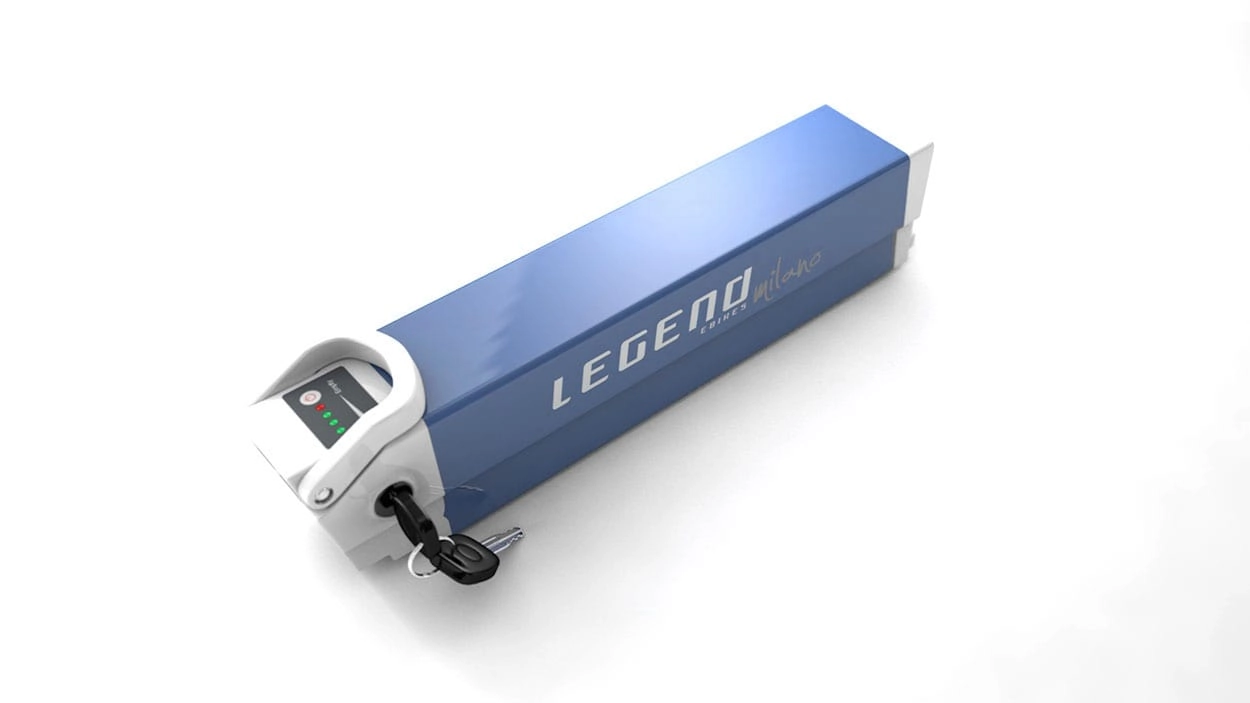 Legend reserve accu voor Milano 36V 10,4ah Sanyo-Panasonic zwart
