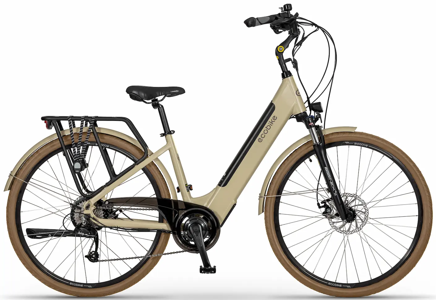 Speed Pedelec Elektrische Fiets Dames Lage Instap X-City Goud 43cm