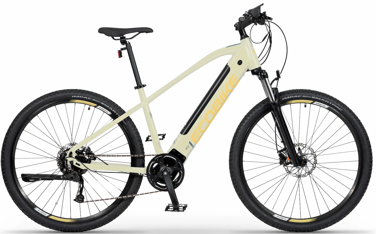 Speed Pedelec 45 km/u Mountainbike 29"Middenmotor SX300 Goud 500Wh