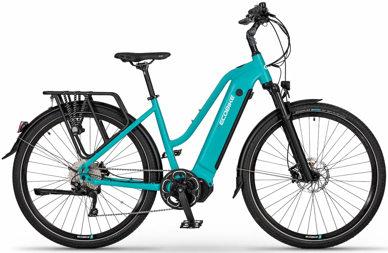 Speed Pedelec Elektrische Fiets Dames Middenmotor LX500 19"Blauw 700Wh