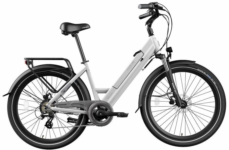 Elektrische Fiets Dames Smart 26 Inch Legend Milano 14ah accu Wit