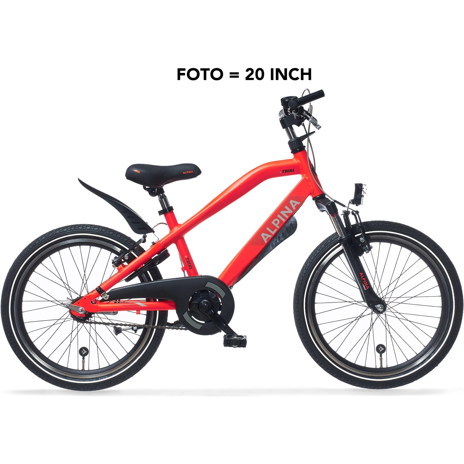 Alpina Trial Jongensfiets 16 inch Neon Red Matt