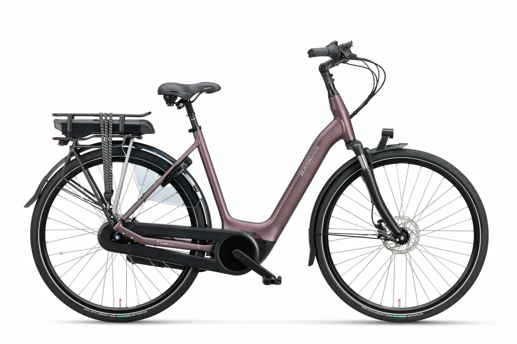 Batavus Finez E-go 500 7 Gang 2023 Elektrische damesfiets Bosch roze 48cm