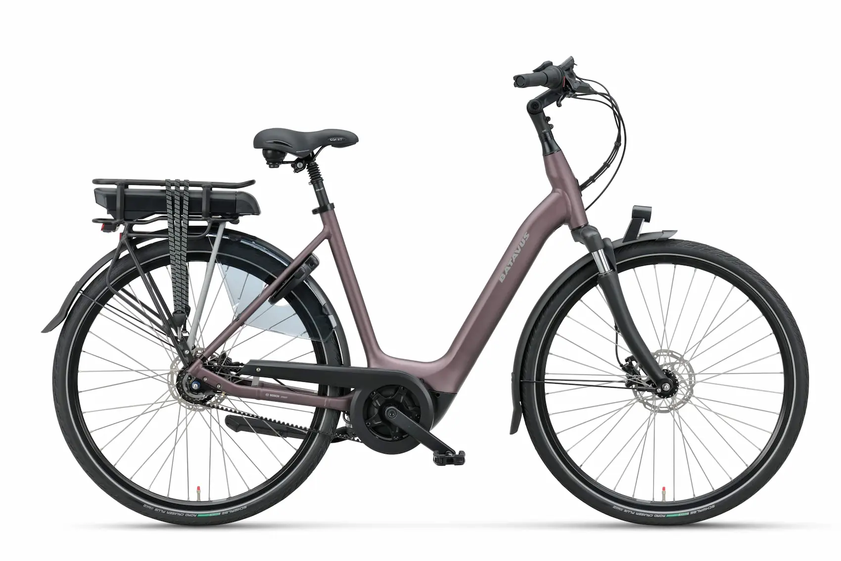 Batavus Finez E-go Exclusive 500 2023 Elektrische damesfiets Bosch roze 48cm