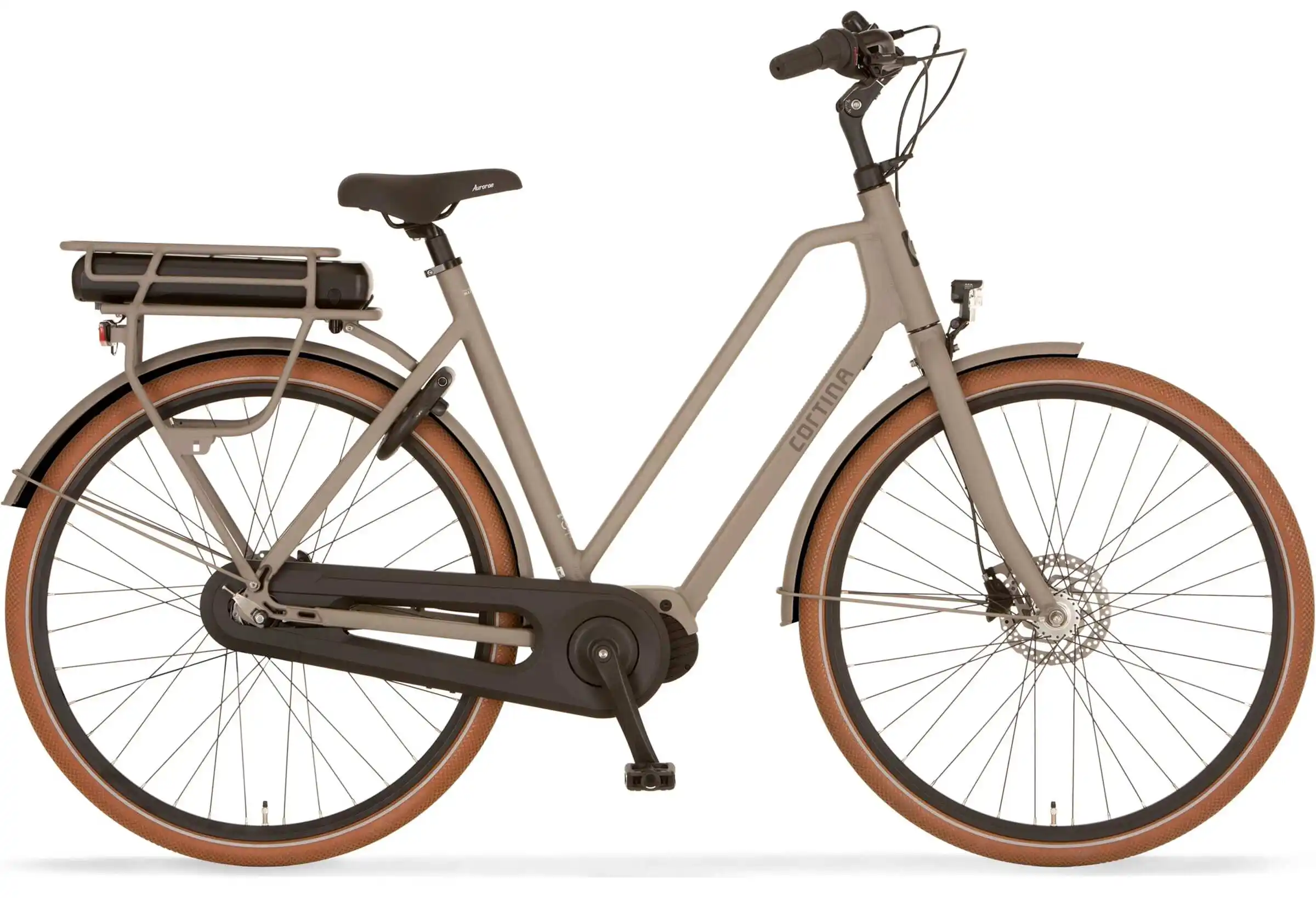 Cortina Elektrische Moederfiets Middenmotor E-Foss 450Wh Bruin 57cm