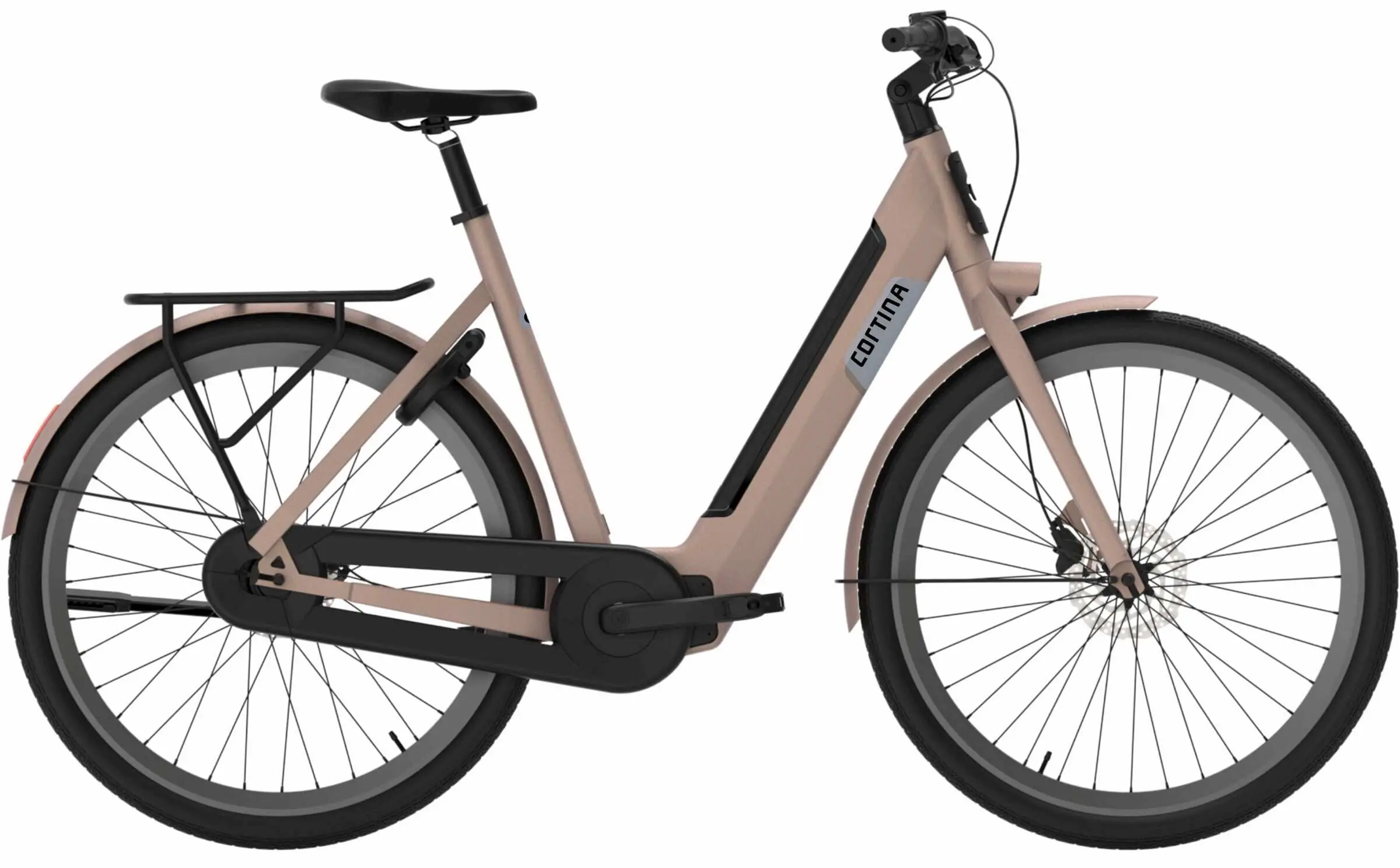 Cortina Elektrische damesfiets E-Nite lage instap roze 500Wh 50cm