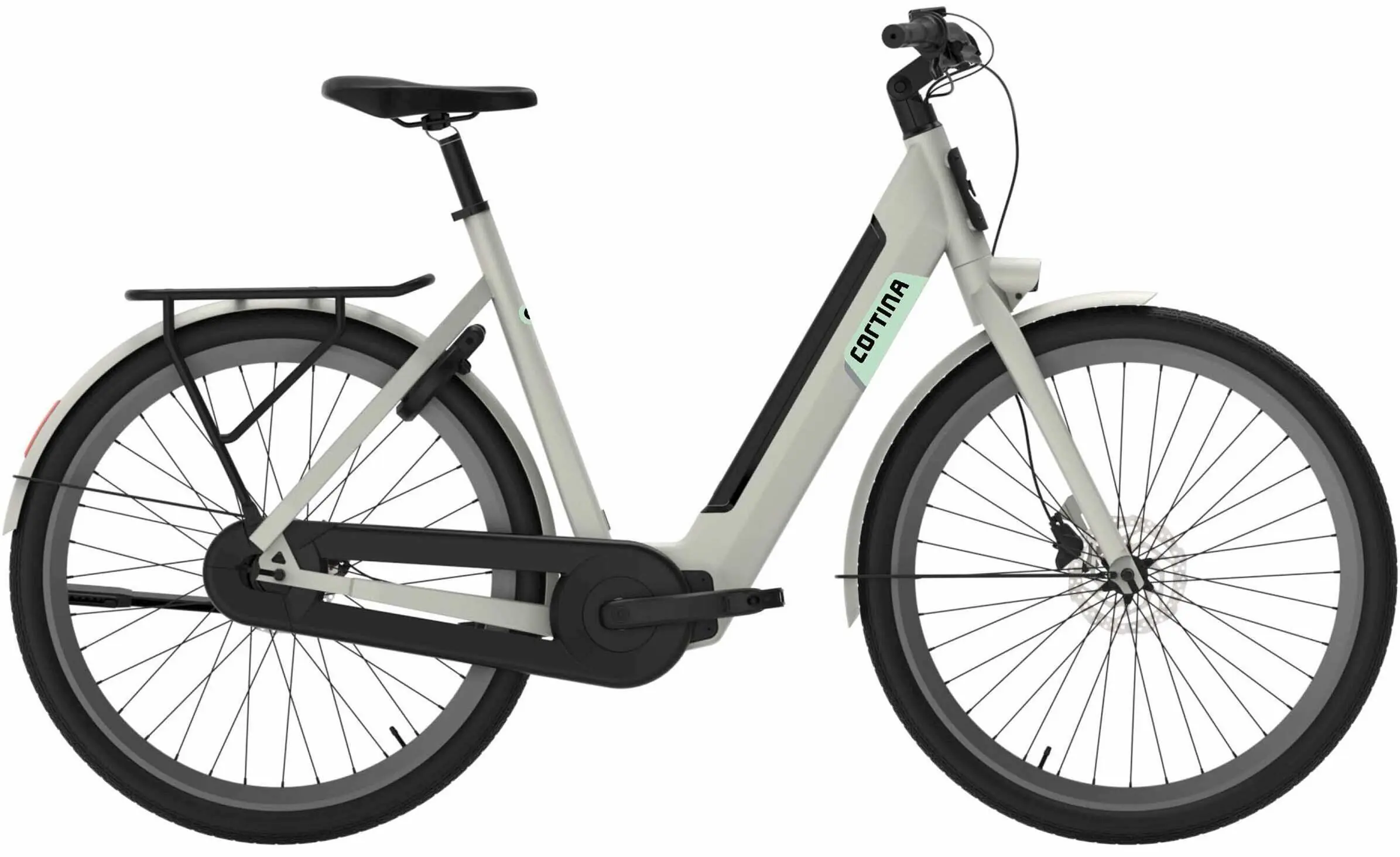 Cortina Elektrische damesfiets E-Nite lage instap wit 400Wh 57cm
