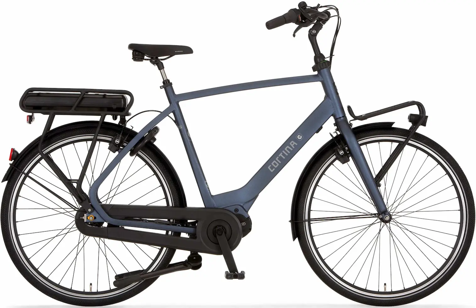 Hollandrad Elektrische herenfiets 28 inch City middenmotor M420 Cortina E-C 600Wh