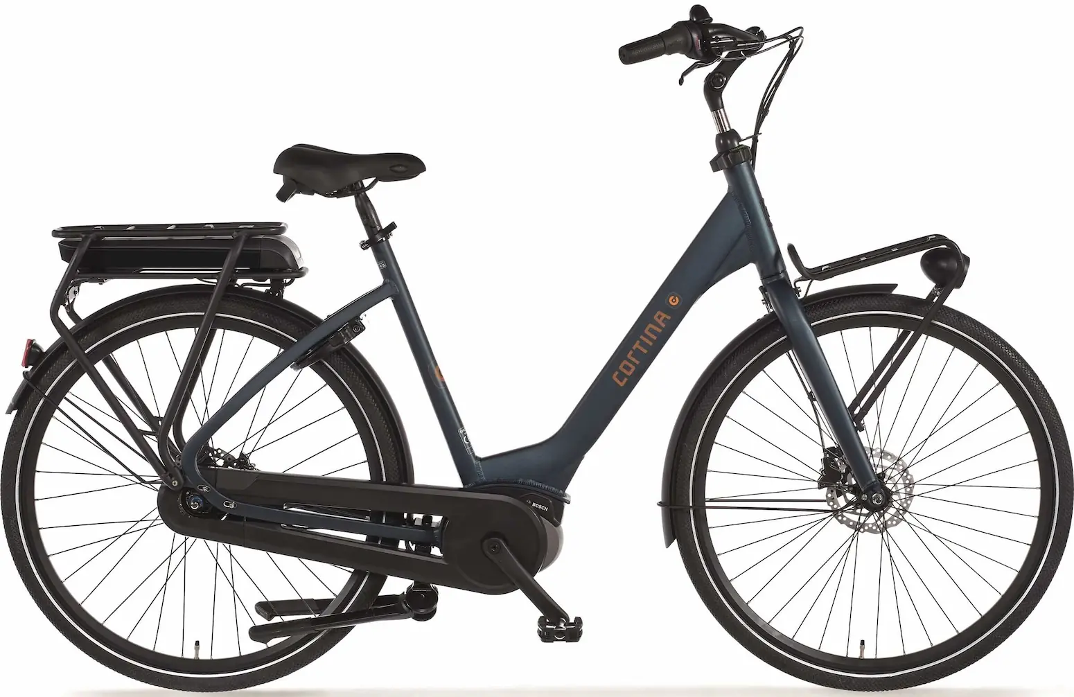 Cortina E-Common Family Elektrische damesfiets lage instap blauw 50cm 400Wh