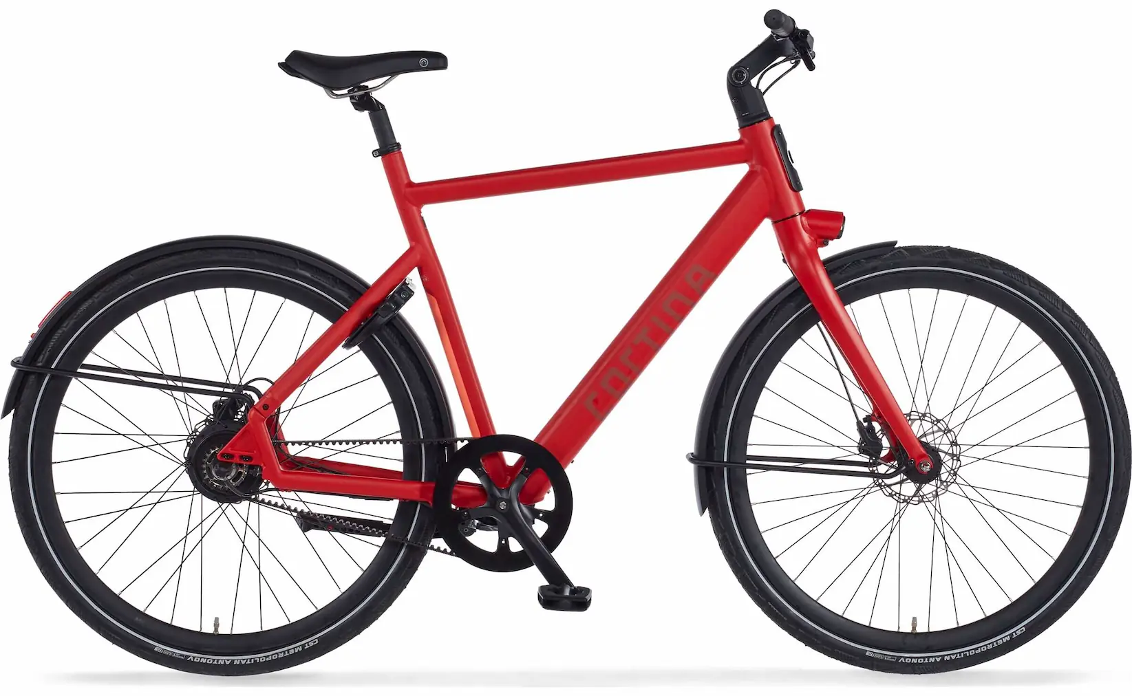 Cortina E-Lett Elektrische Herenfiets Urban met slimme functies Rood 53cm