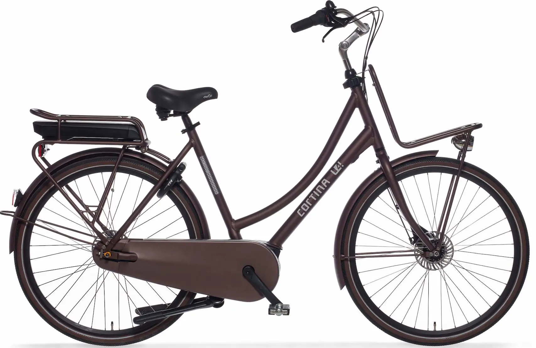 Cortina E-U4 Transport Family Elektrische damesfiets bruin 57cm 400Wh