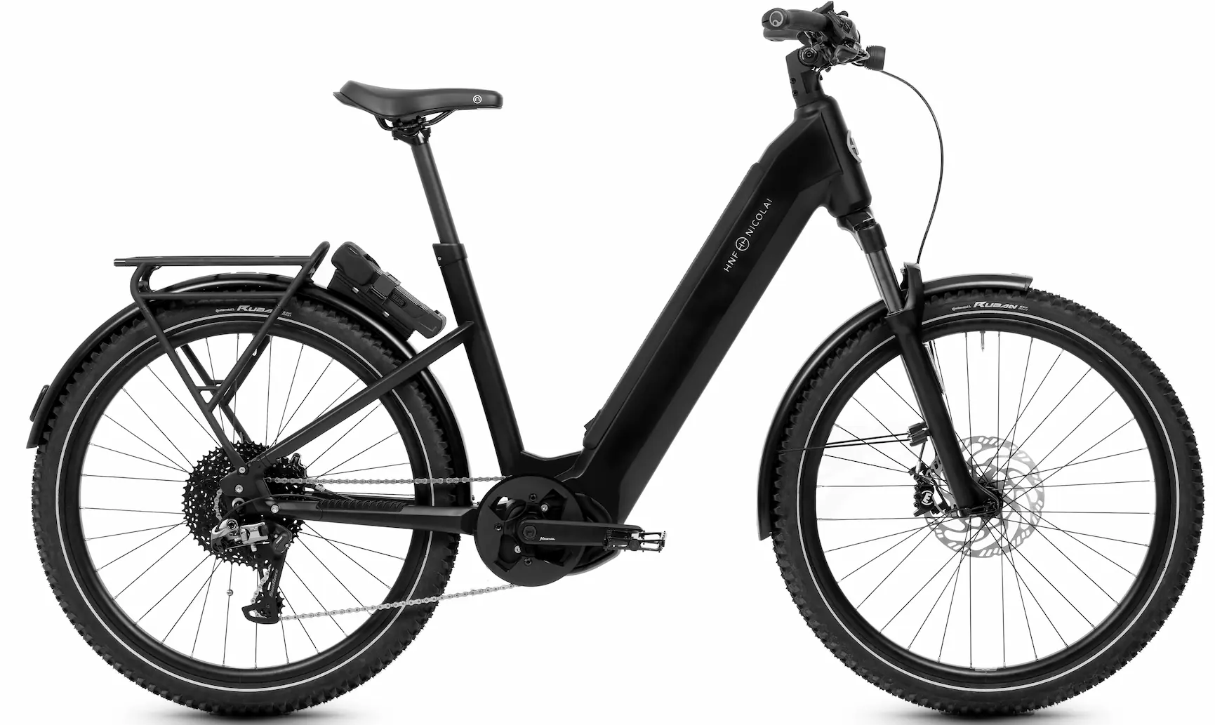 HNF Nicolai UD4 Adventure Elektrische Fiets Dames Bosch Zwart XL