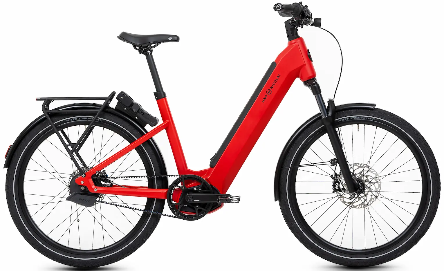 HNF Nicolai UD4 All-Terrain Elektrische Fiets Dames Bosch AUTOMATIQ Rood XL