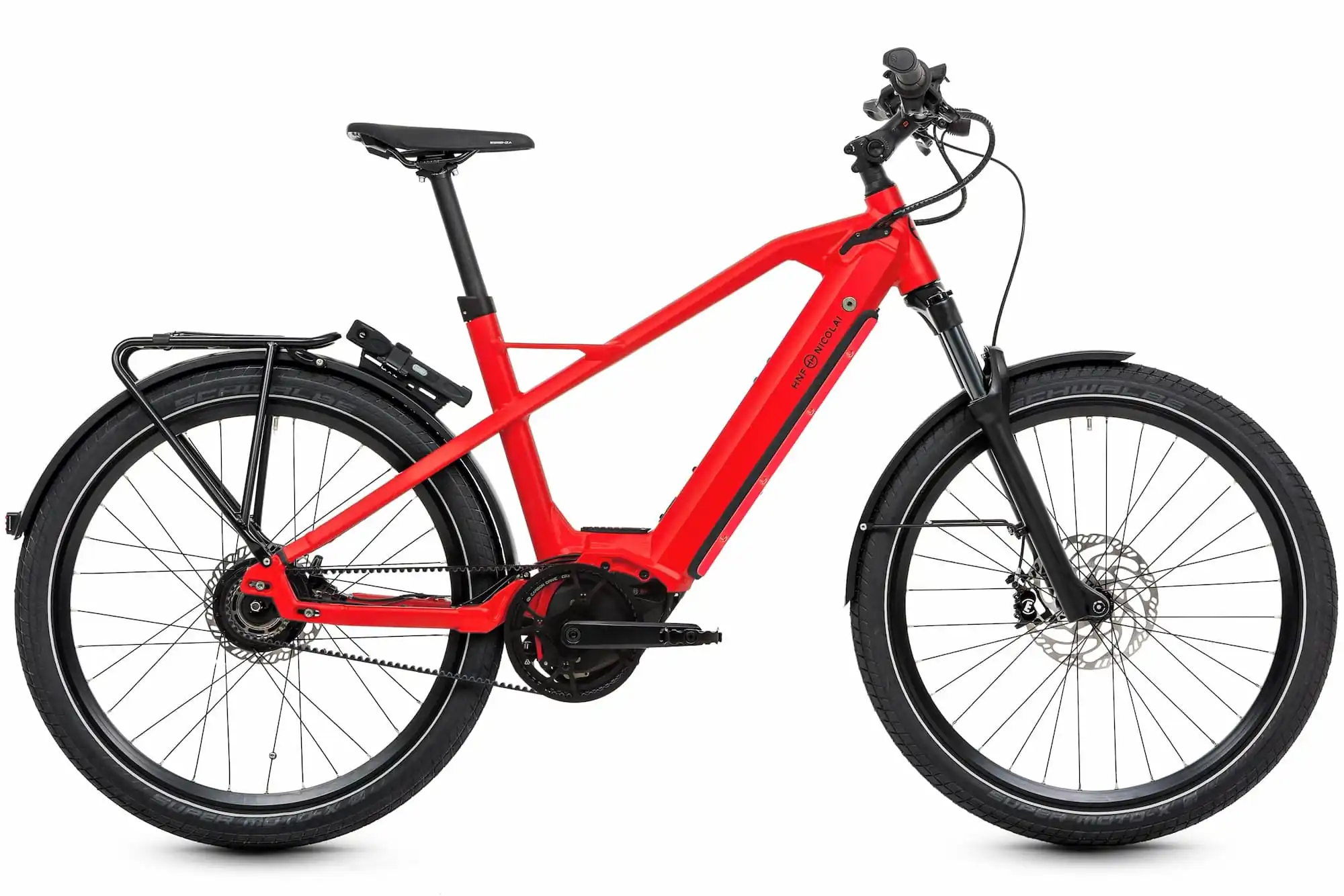 HNF Nicolai XD3 Adventure E Mtb Hardtail Bosch Middenmotor Rood L