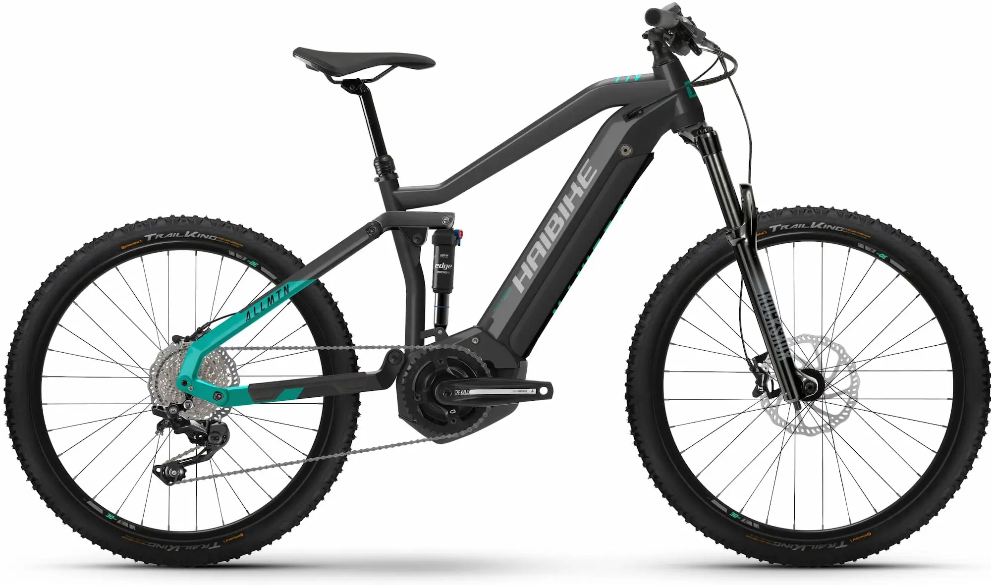 Haibike AllMtn 1 Elektrische Mountainbike Full Suspension Zwart 44cm