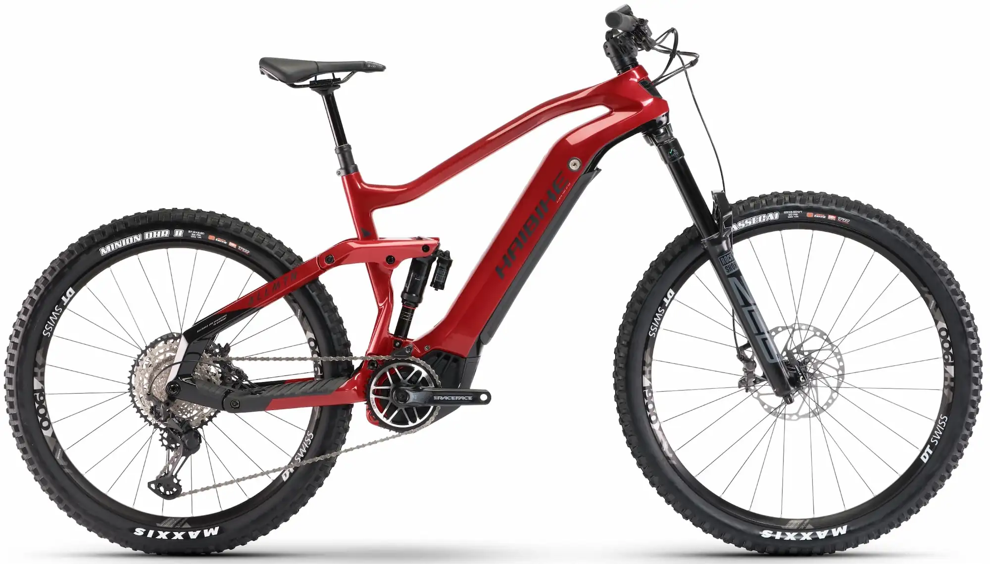Haibike AllMtn CF 12 Elektrische Mountainbike Full Suspension Rood 47cm