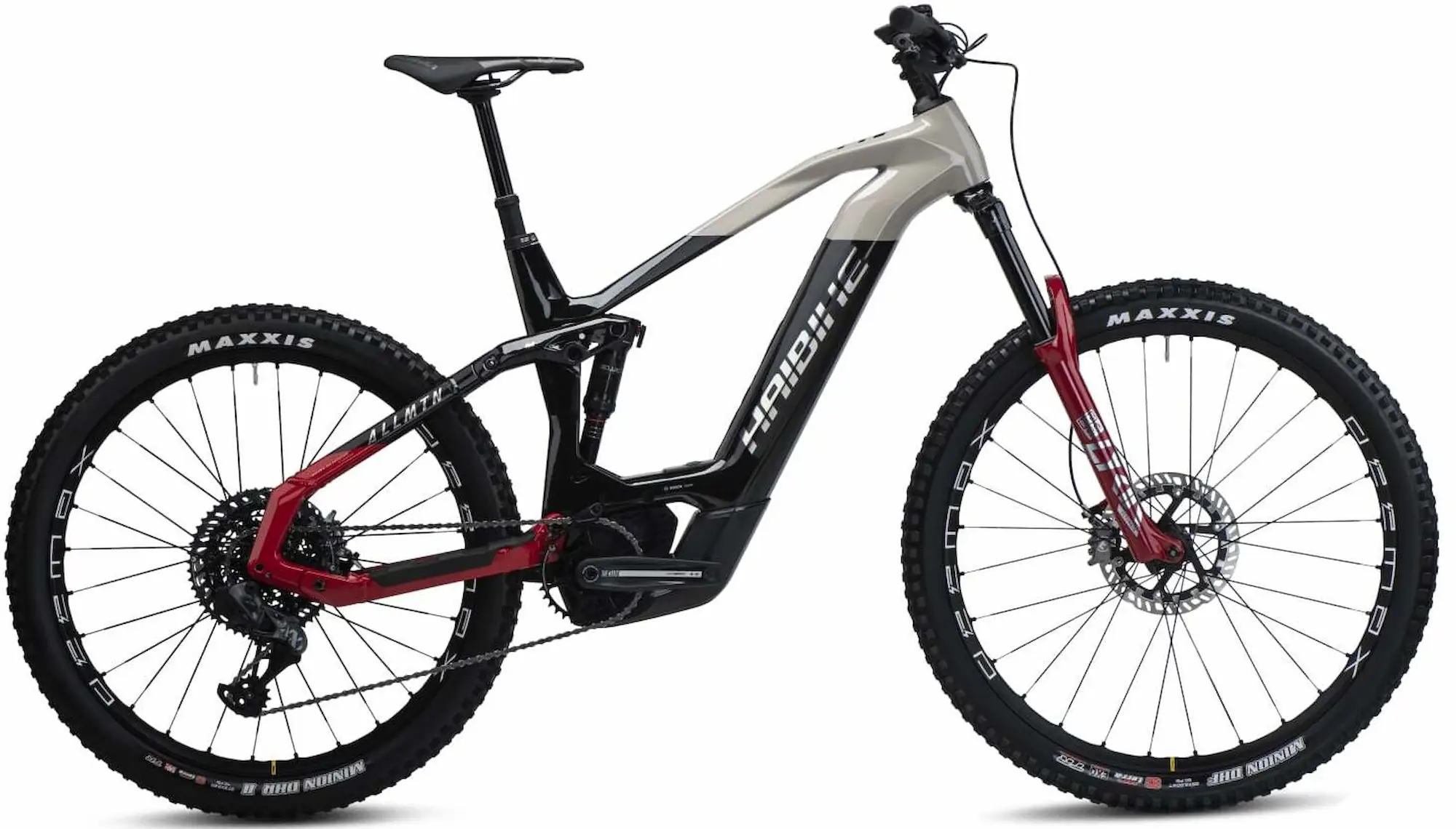 Haibike AllMtn CF SE Elektrische Mountainbike Full Suspension Zwart 50cm